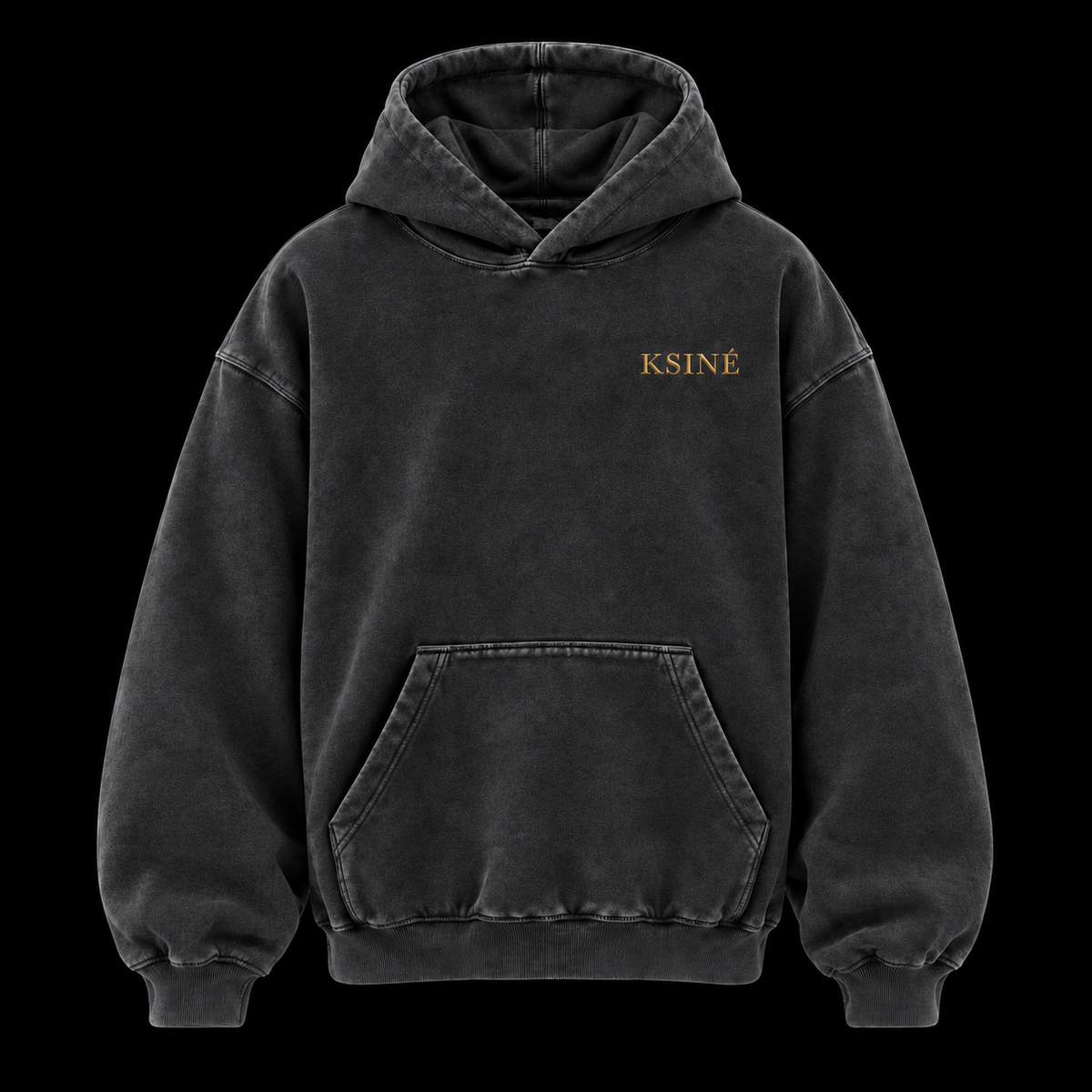 KSINÉ SIGNATURE HOODIE- GREY CHARCOAL