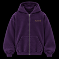 KSINE SIGNATURE ZIP UP- PLUM PURP.