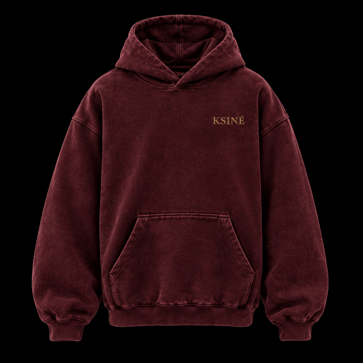 KSINE SIGNATURE HOODIE- MAROON